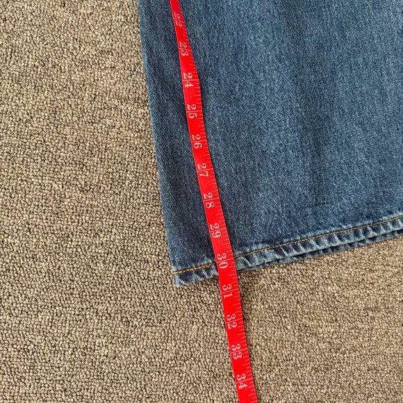 Levi’s Ribcage Wide Leg Premium Denim Size 29 Medium Wash 100% Cotton High Rise - Picture 10 of 10